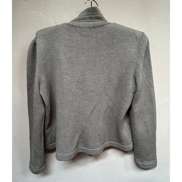 Vintage Don Sayres for Wellmore Double Breasted Knit Cardigan Sweater Sz 8 Brown - Picture 2 of 8